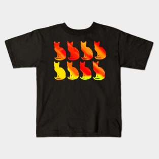 Fiery Kittens Kids T-Shirt